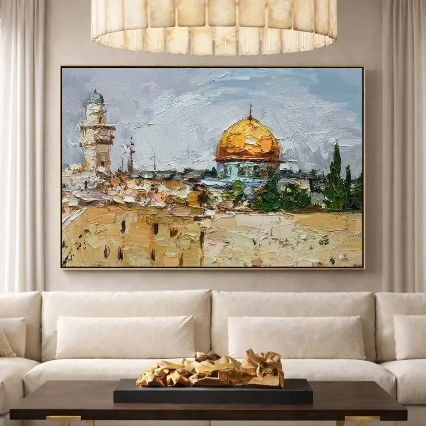 Dome of the Rock and Old City Walls Al-Quds Wall Art