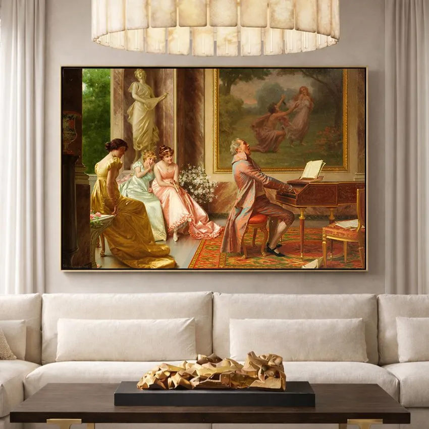 الحفل الموسيقي للفنان فيتوريو ريجانيني – لوحة كلاسيك