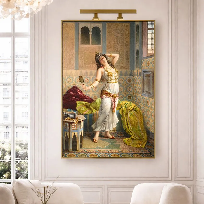 Preparing for the Dance by Francesco Ballesio – Orientalist Wall Art