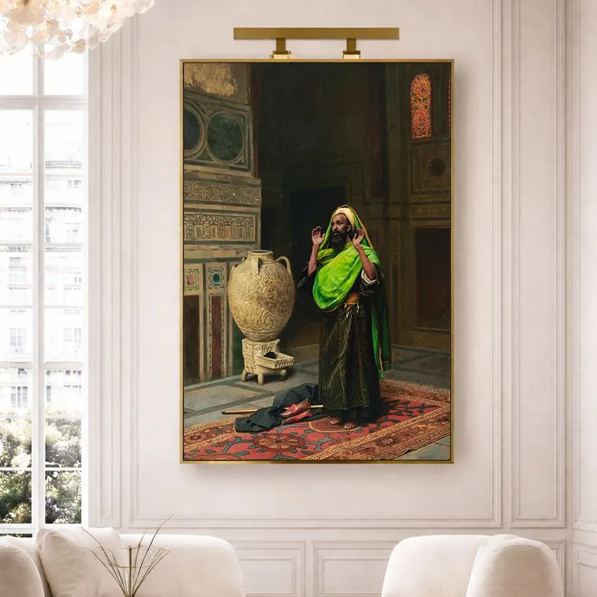 The Morning Prayer by Ludwig Deutsch – Orientalist Wall Art