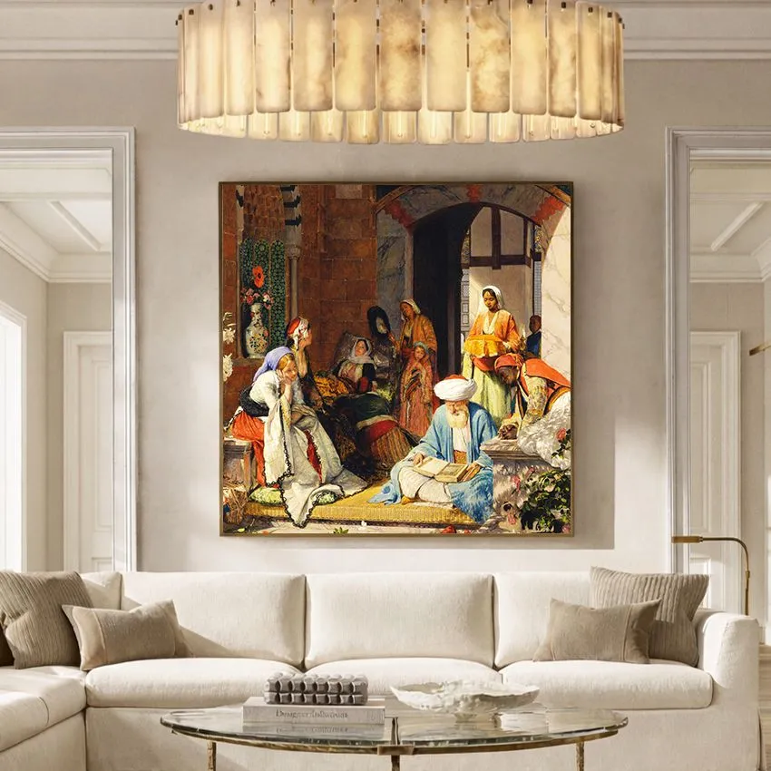 And the Prayer of Faith Shall Save the Sick by John Frederick Lewis II – Orientalist Wall Art