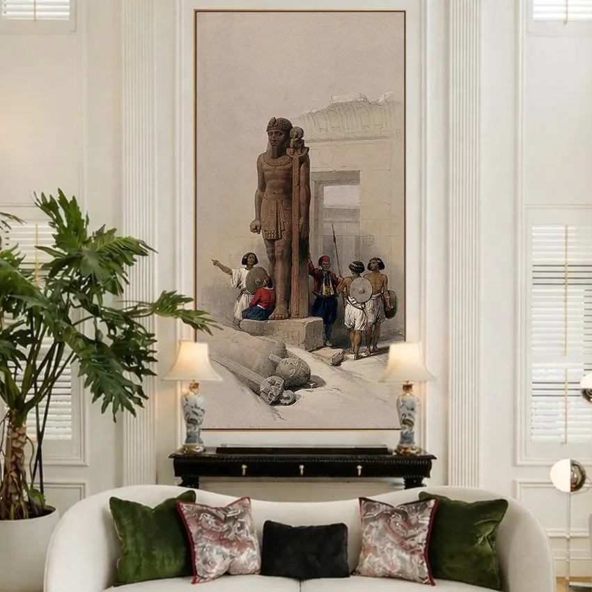 The Temple at Wadi Sebua by David Roberts – Orientalist Wall Art